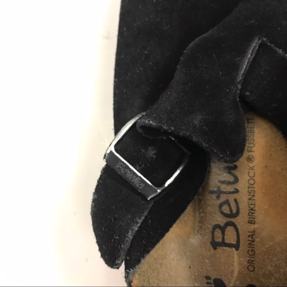 Betula by Birkenstock Boston black suede clogs - Picture 4 of 8